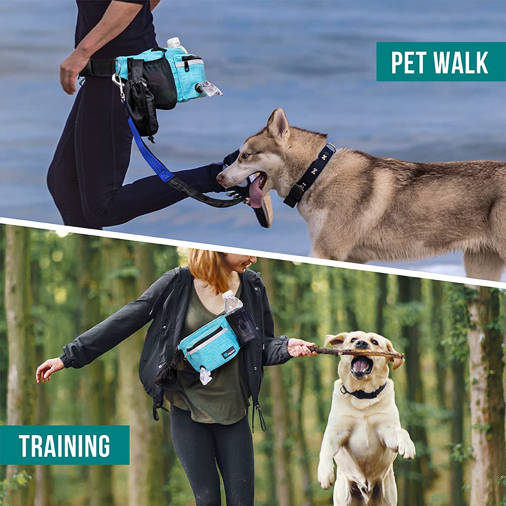 PetAmi fanny pack reflective stitching boosts visibility in low light