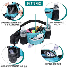 PetAmi dog fanny pack water bottle holder for hands-free adventures