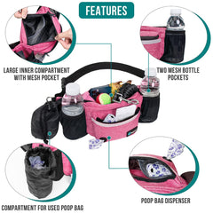 PetAmi fanny pack with water bottle holder for on-the-go hydration.