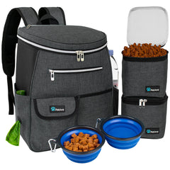 PetAmi Dog Travel Bag Backpack main compartment keeps essentials neatly organized for quick access