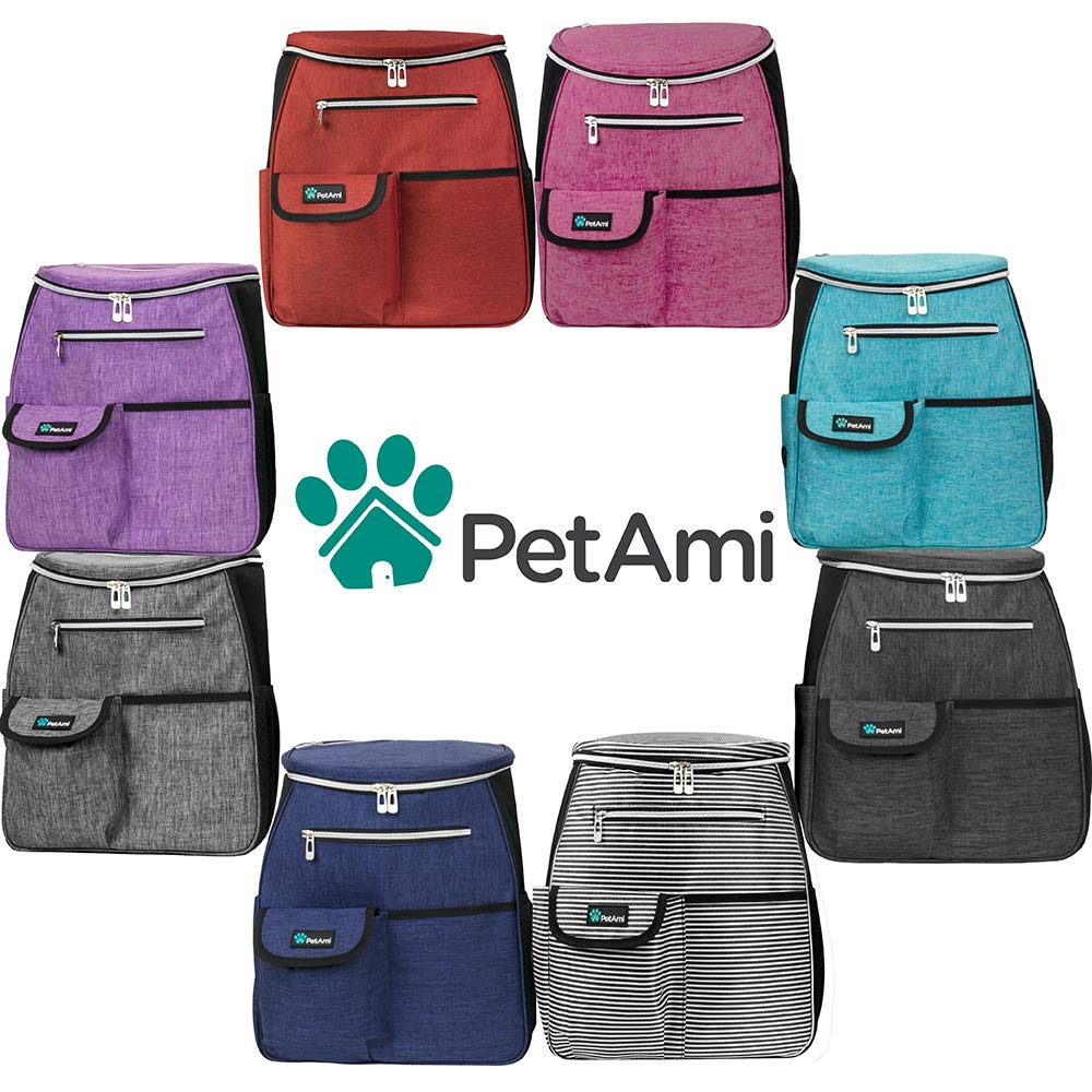 PetAmi Dog Travel Bag Backpack under-seat compatibility fits airline travel easily