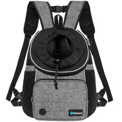 PetAmi Dog Front Carrier front view for hands-free hiking with your pet