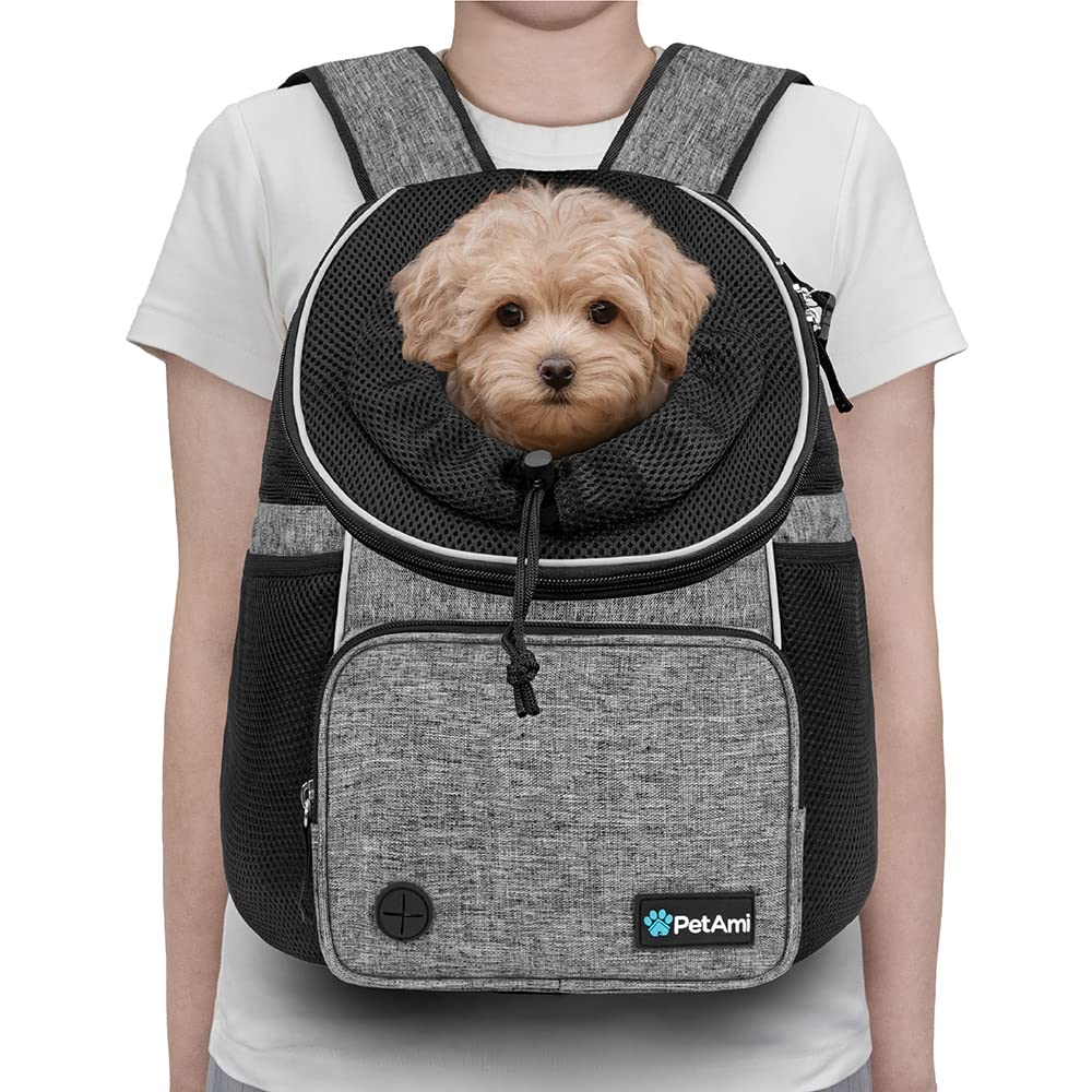 PetAmi Front Carrier with padded straps offers comfortable wear on long trips