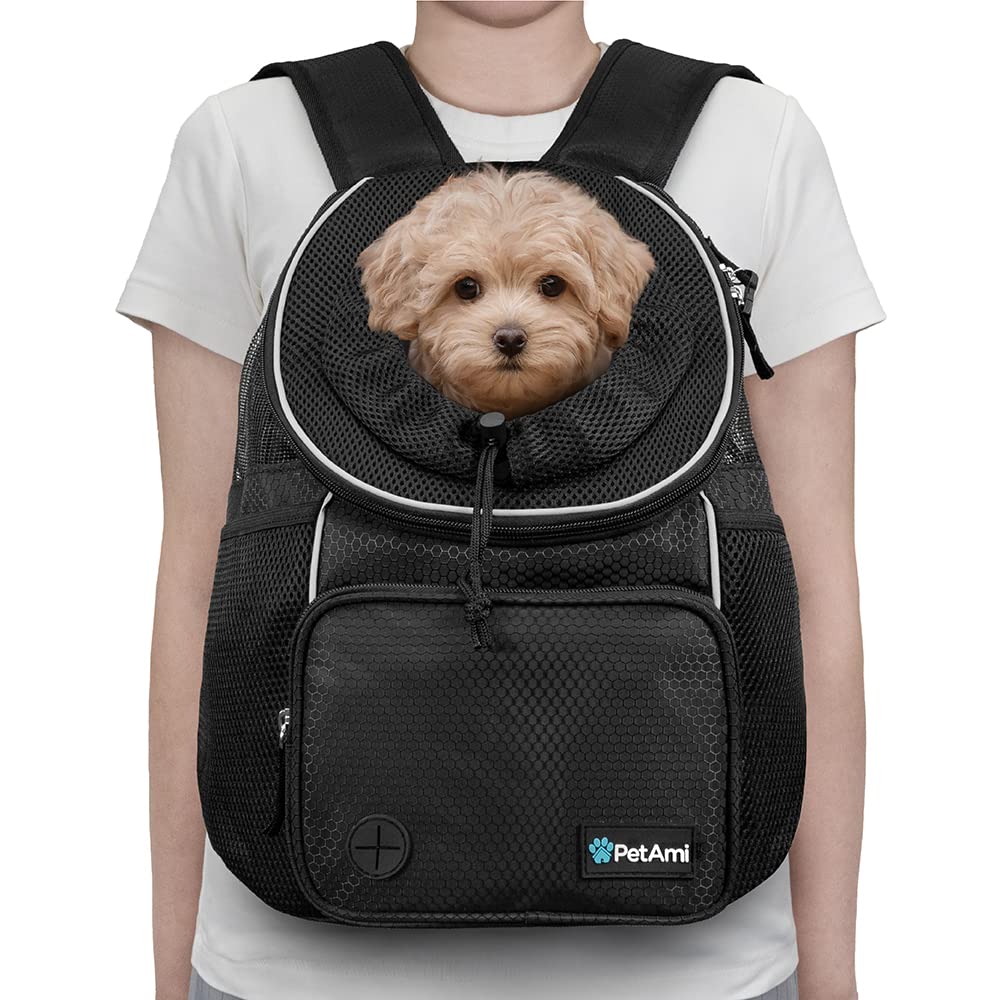 PetAmi front pocket with poop bag dispenser for quick cleanups
