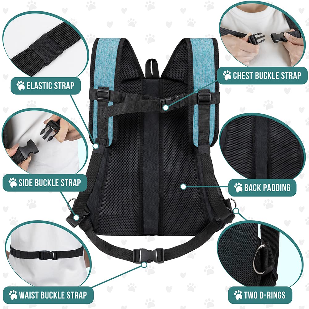 PetAmi front pocket with dispenser keeps waste bags handy.