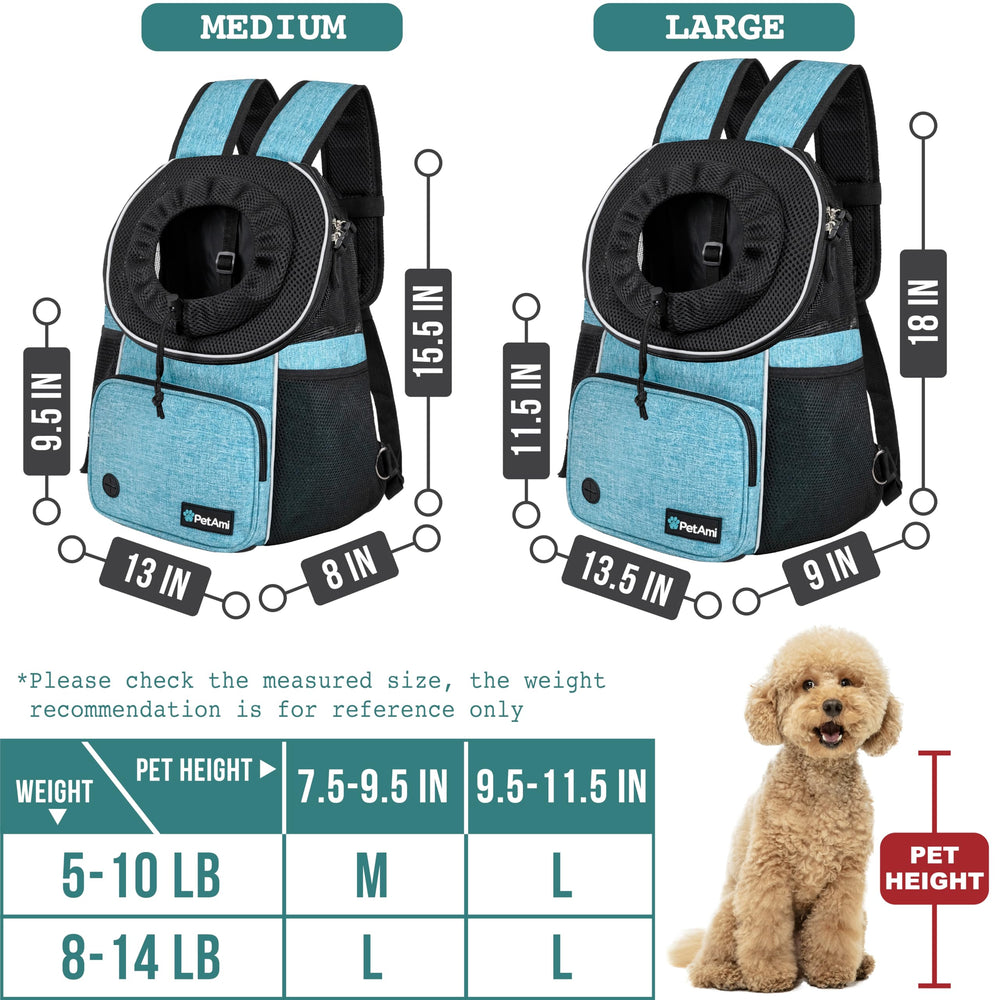 PetAmi inside safety buckle keeps pets secured during outdoor use.