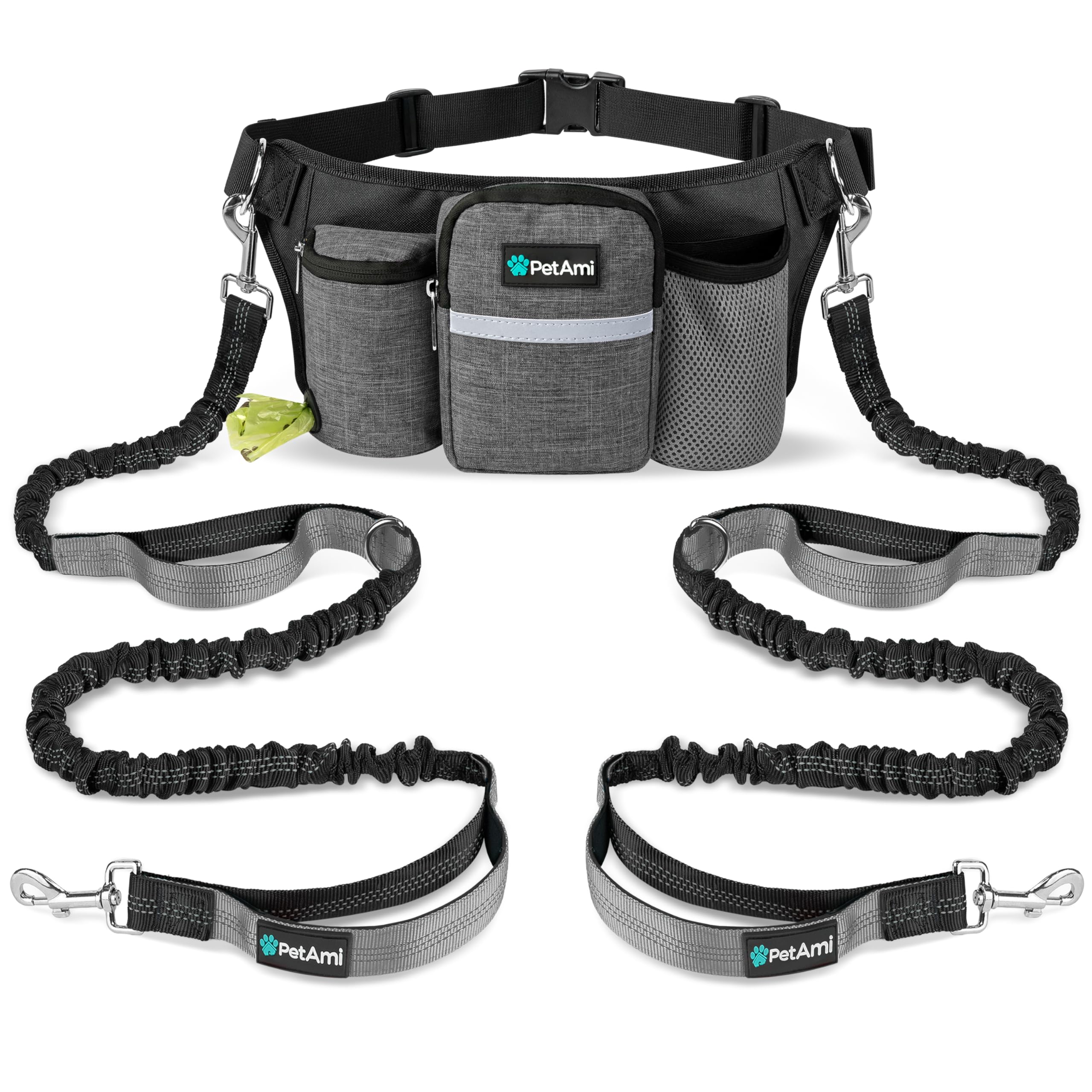 Reflective trim enhances visibility during dawn or dusk adventures