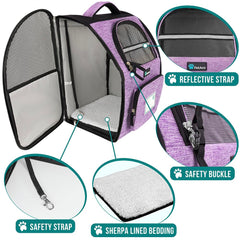 PetAmi padded back and shoulder straps improve comfort.