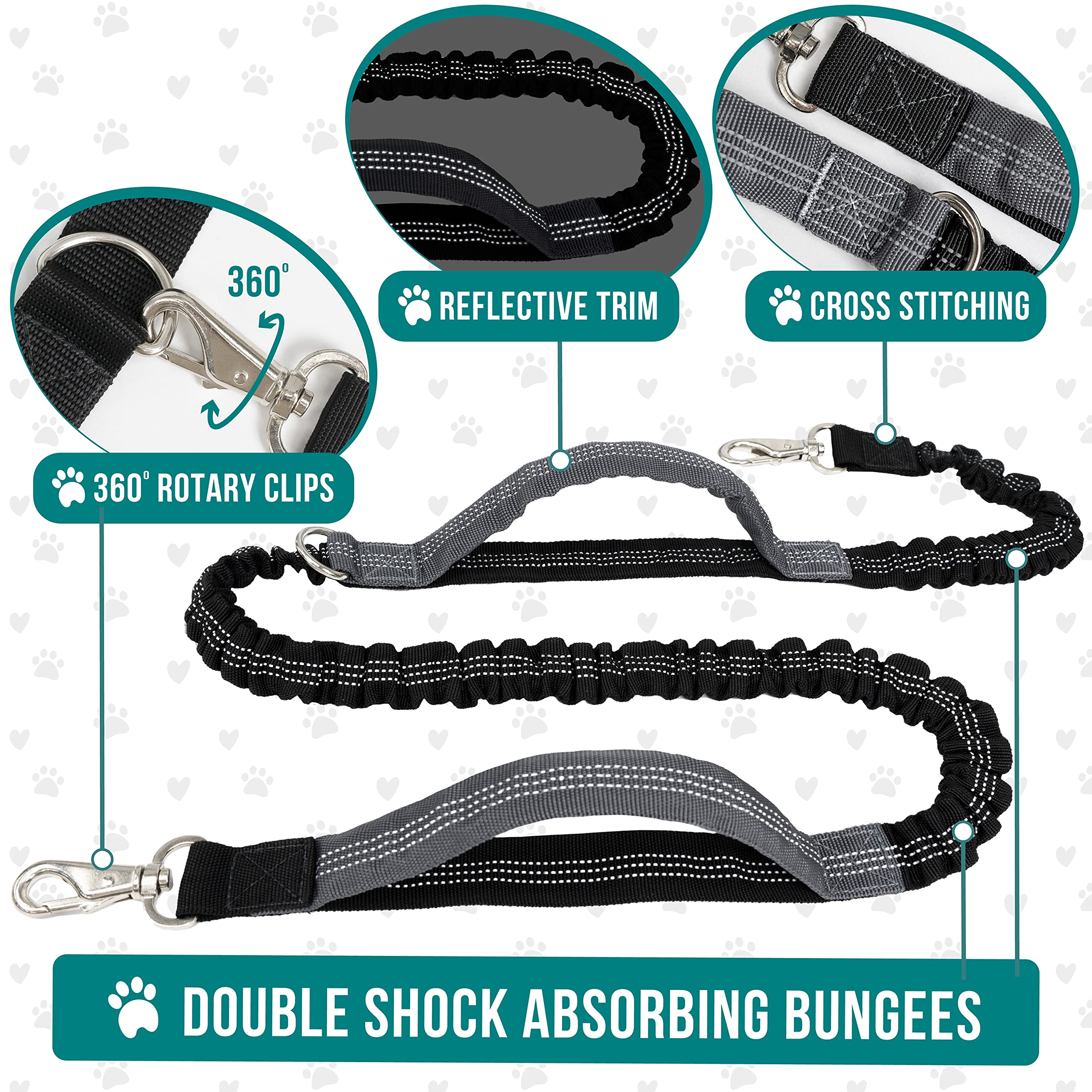 PetAmi front poop bag dispenser keeps waste bags handy.