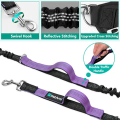 PetAmi leash with poop bag dispenser pocket for quick cleanliness.
