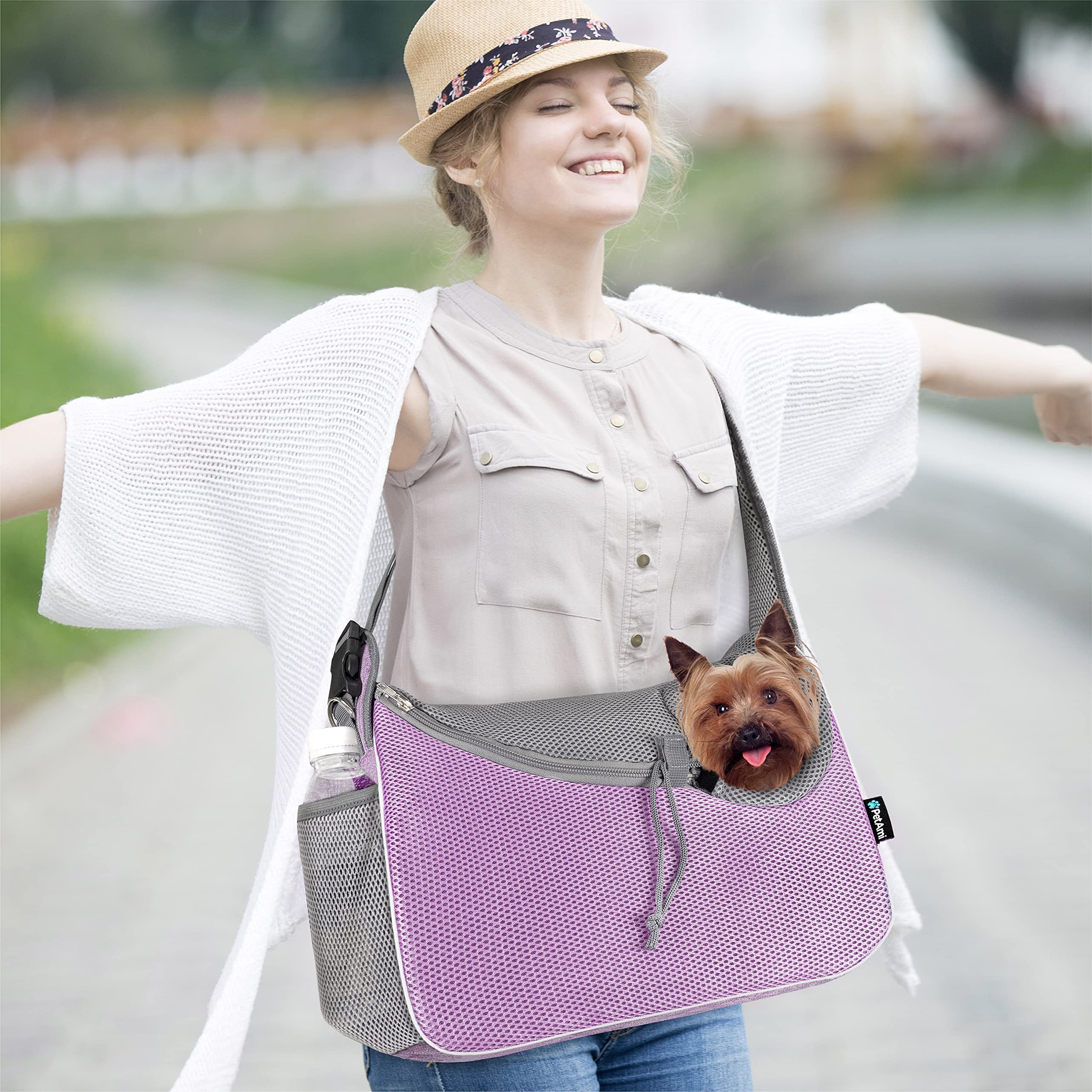 PetAmi poop bag dispenser pocket keeps essentials handy.