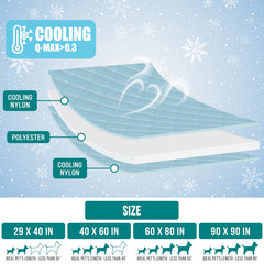 PetAmi Premium Cooling Blanket closeup-plush-fabric reveals silky soft feel.