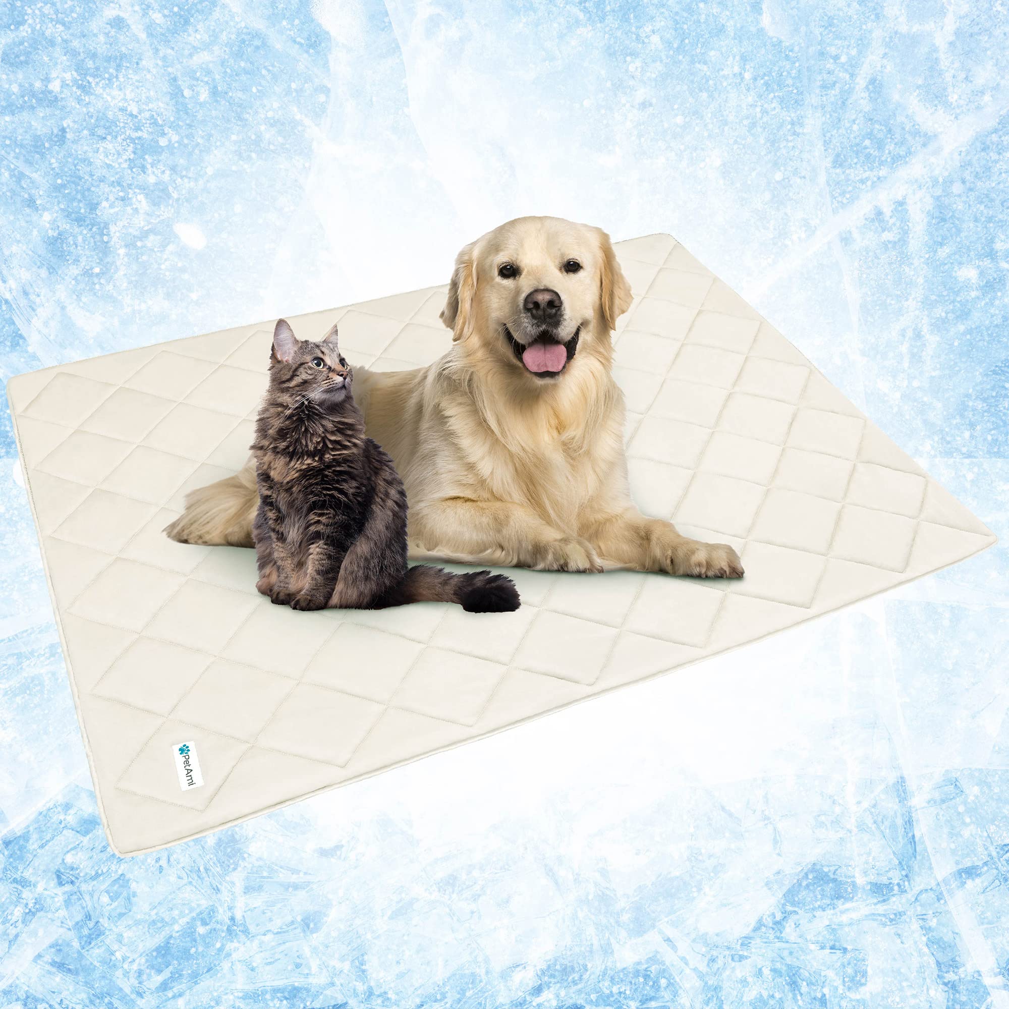 PetAmi Premium Cooling Blanket durable-lightweight design for daily use.