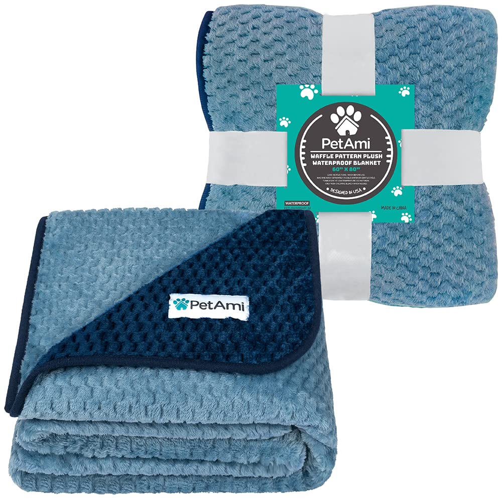 PetAmi reversible blanket 60x80 inches for double-sided warmth.