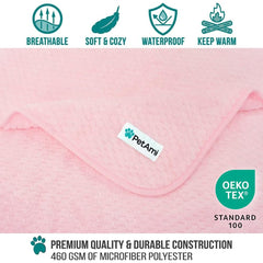 PetAmi reversible waffle-texture blanket for cozy, warm comfort.