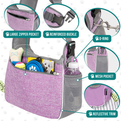 PetAmi safety features with dual zippers and harness strap.