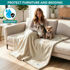 PetAmi sherpa-lined blanket adds extra warmth for cats and small dogs during naps.