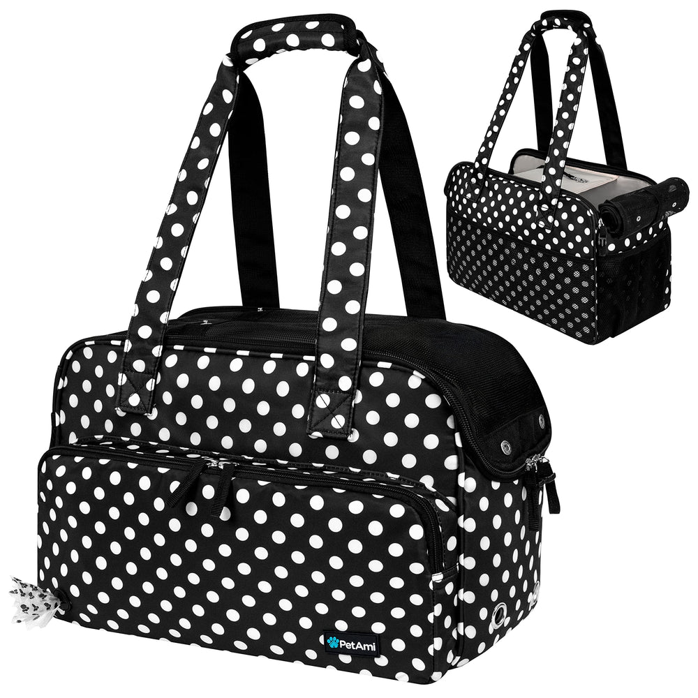 PetAmi small dog purse carrier with open-entry design for easy access.