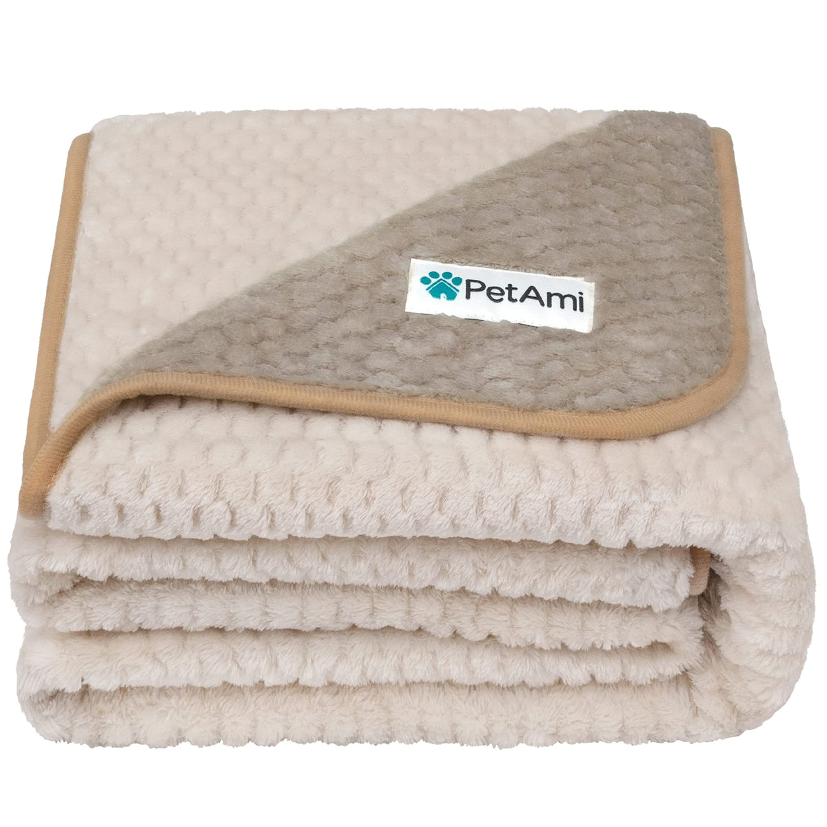 PetAmi waterproof dog blanket shows leakproof cover protecting furniture.