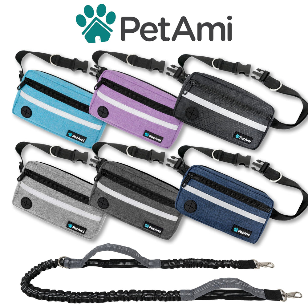 PetAmi waterproof waist bag keeps essentials dry during walks.