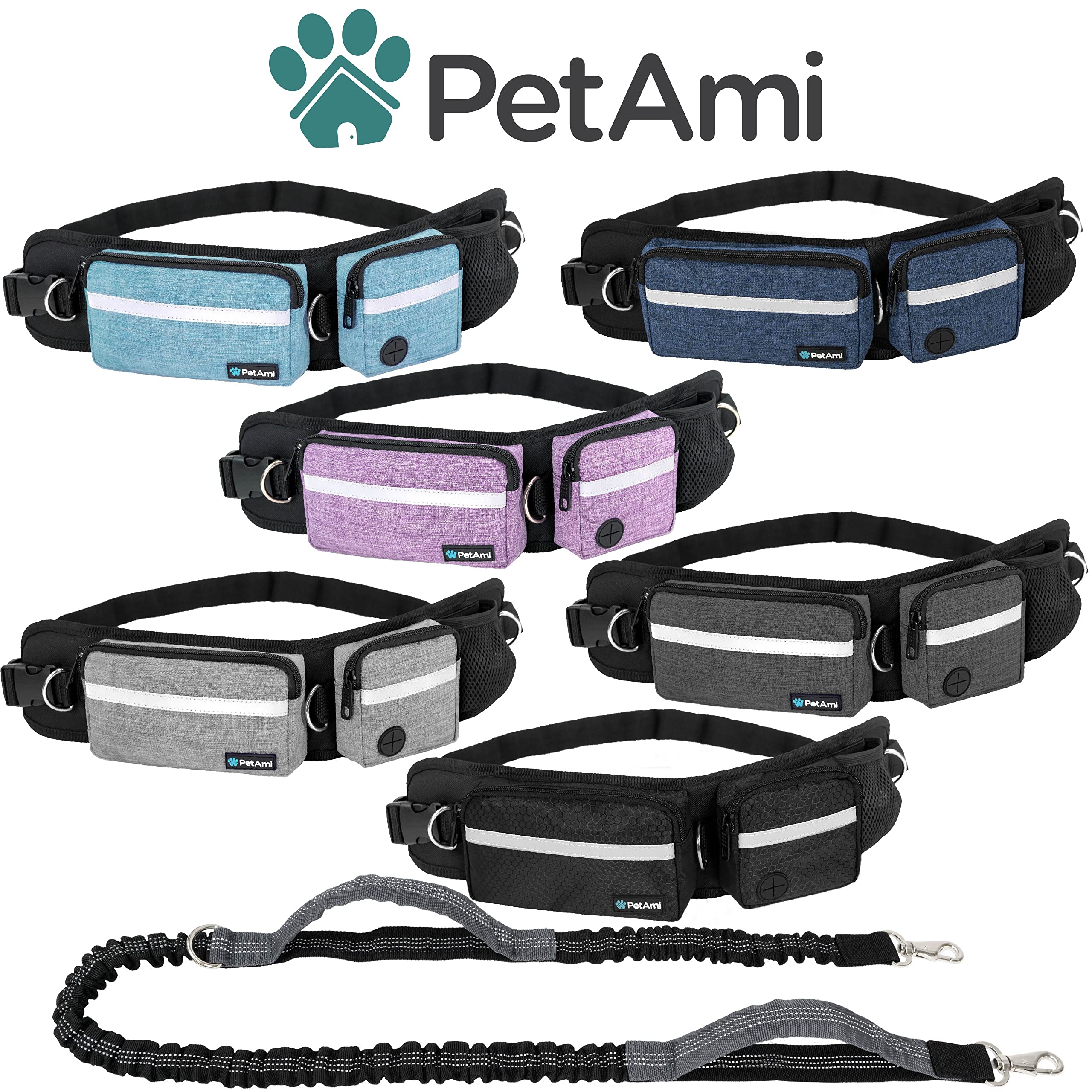 PetAmi zippered compartments keep keys, phone, and treats secure