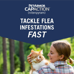 PetArmor CAPACTION cat pill ready for use with convenient dosing.