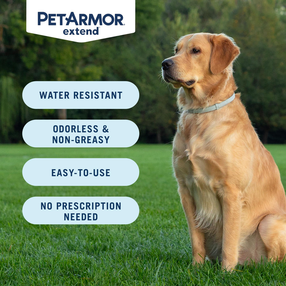 Fleas and ticks repelled by contact with the PetArmor Extend collar