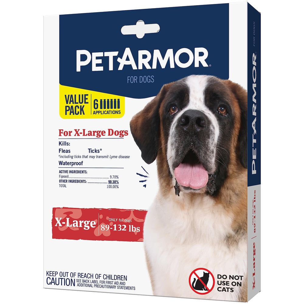 PetArmor extra-large dog bottle for at-home flea and tick treatment.