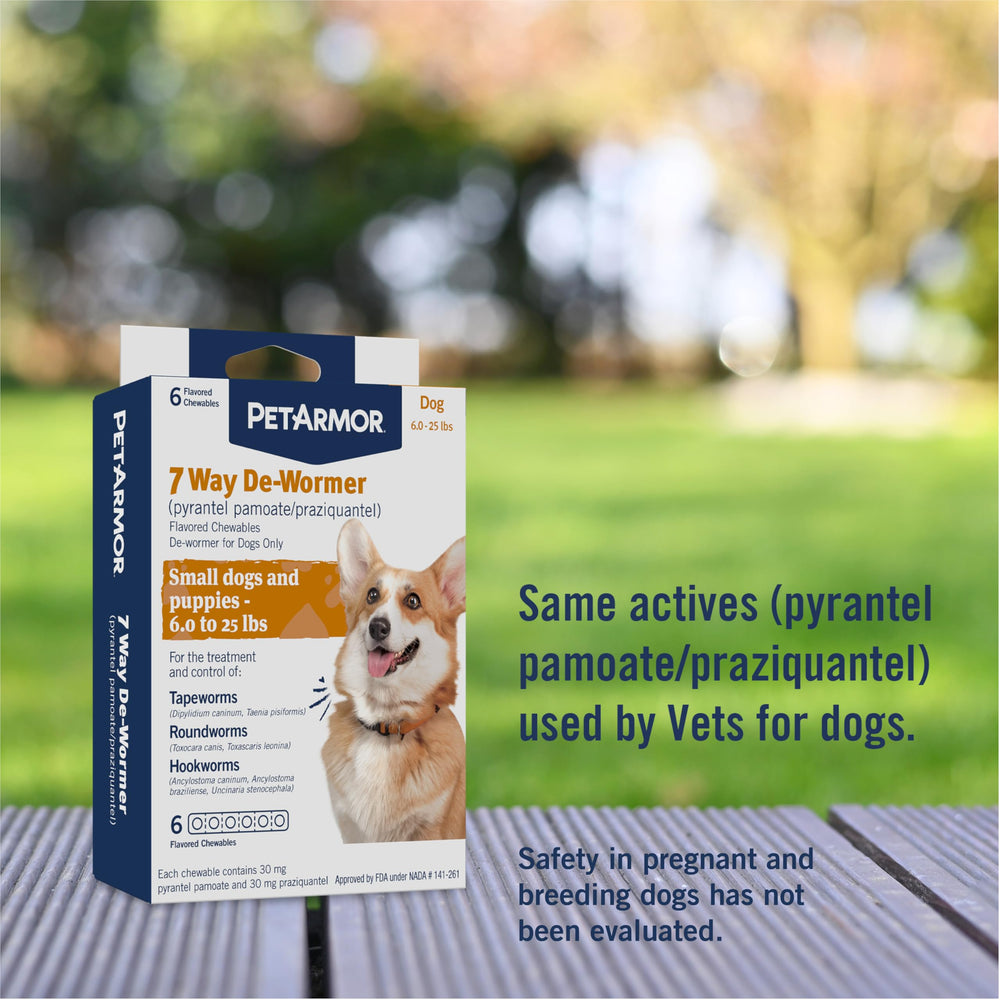 PetArmor label details, ingredients and usage for safe at-home deworming.