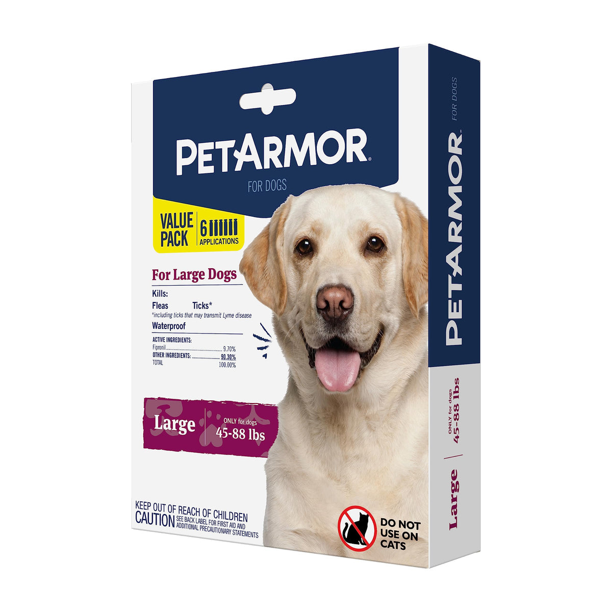 PetArmor large dogs topical flea and tick application, easy between the shoulders.