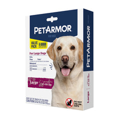 PetArmor large dogs topical flea and tick application, easy between the shoulders.