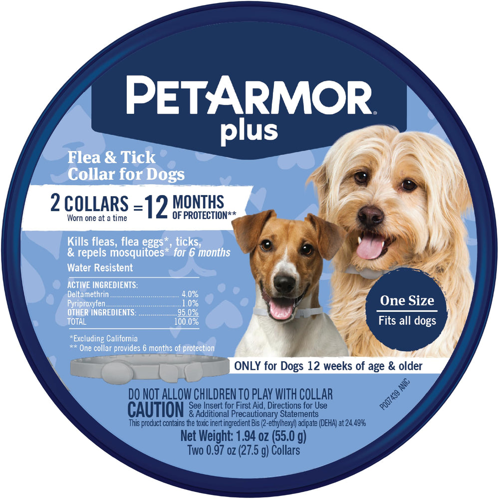 PetArmor Plus dog collar with adjustable fit for comfortable wear