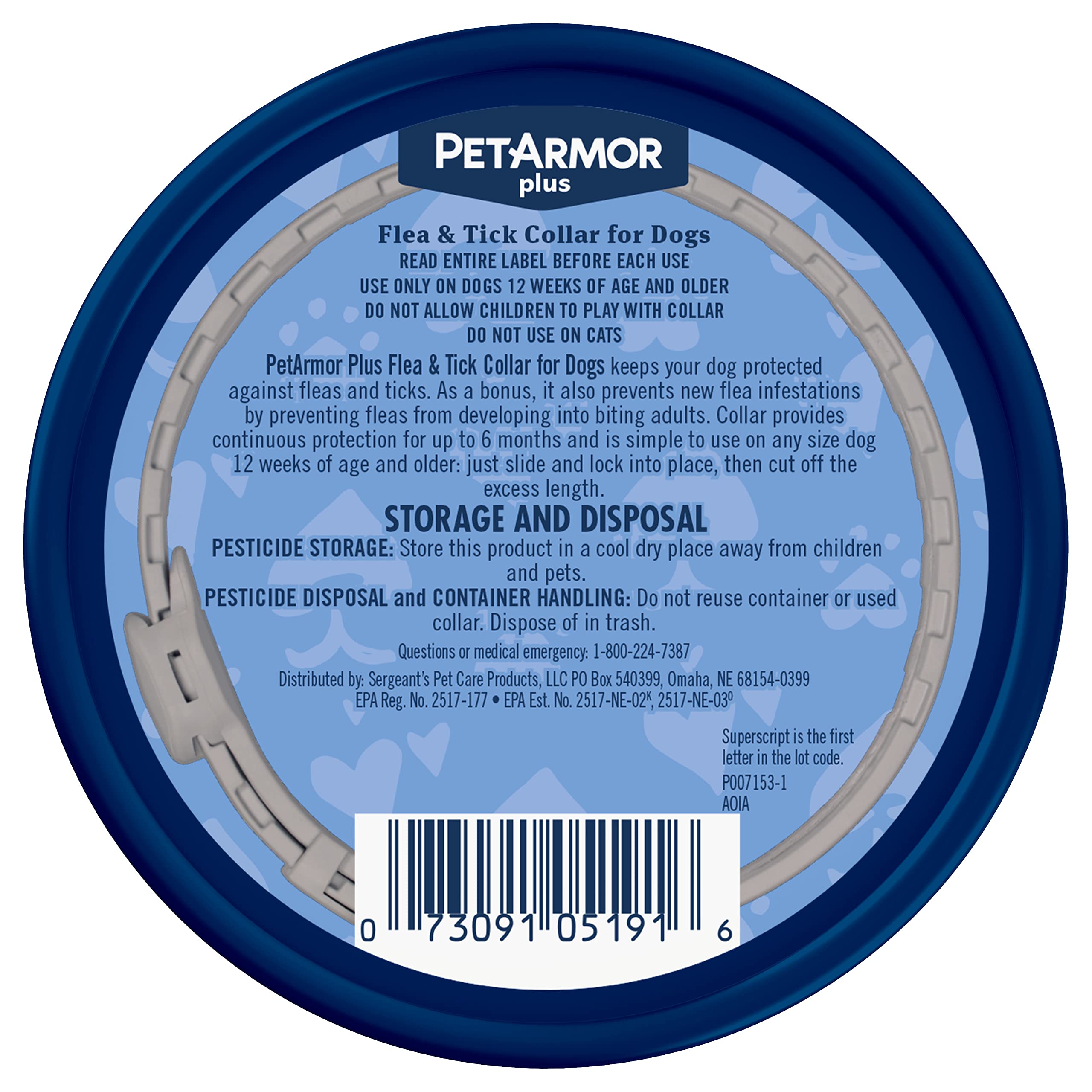PetArmor Plus dog collar worn on a dog, showcasing everyday protection during a walk.