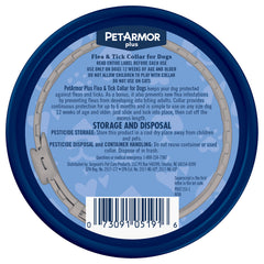 PetArmor Plus dog collar worn on a dog, showcasing everyday protection during a walk.