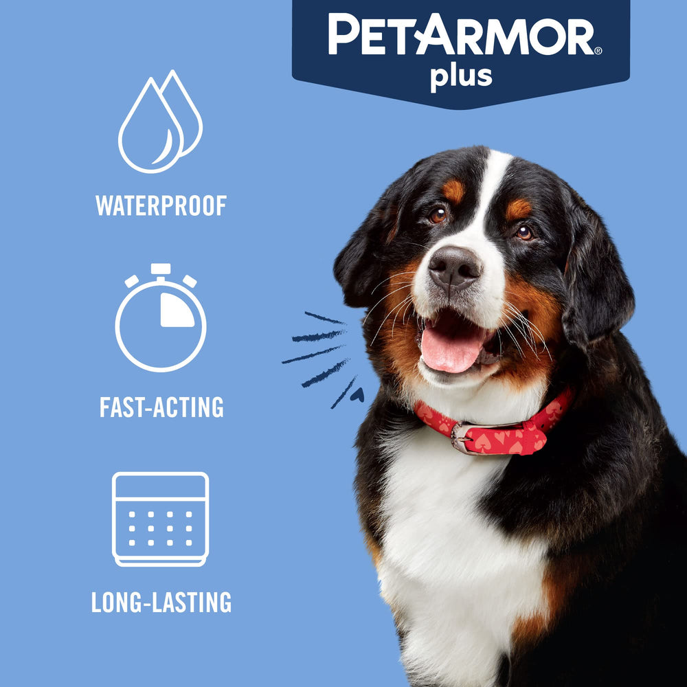 PetArmor Plus for extra-large dogs shown with pets weighing 89–132 pounds.