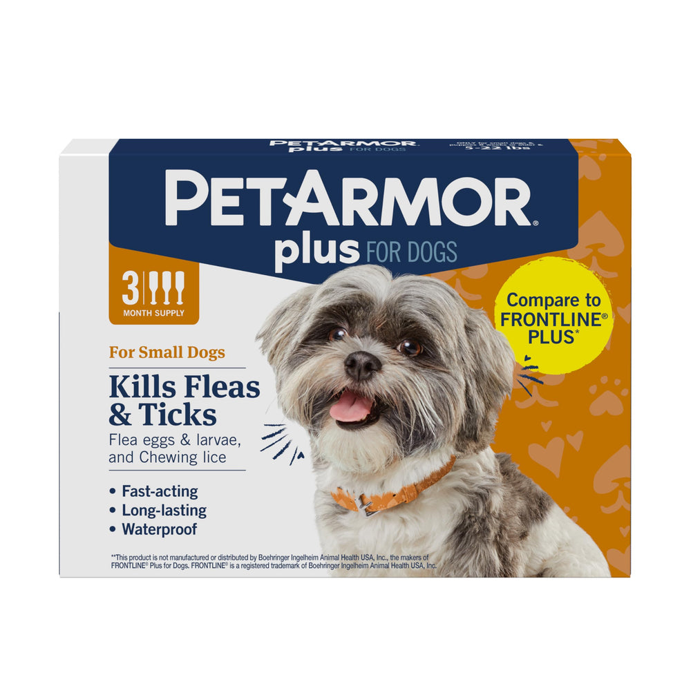 PetArmor Plus small-dog topical application demonstrating quick flea protection