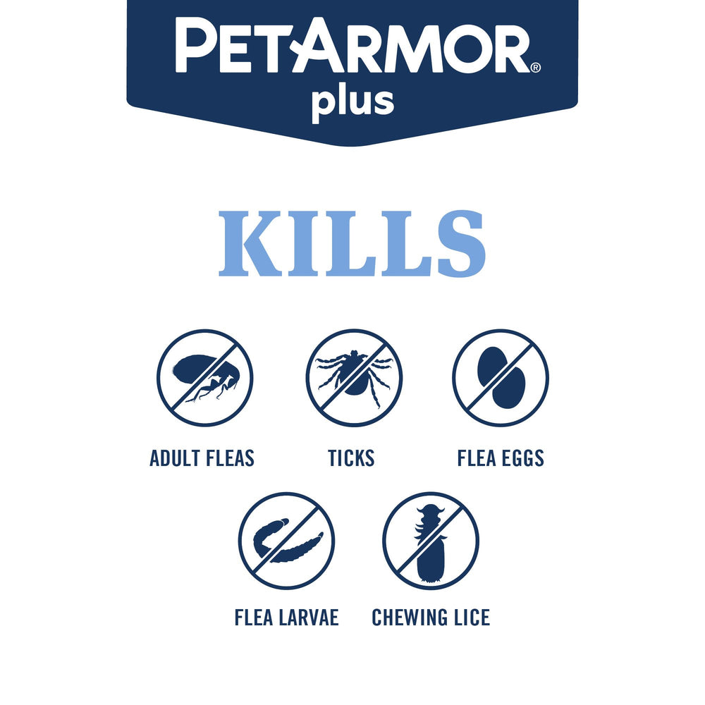 Three-dose PetArmor Plus pack provides three months of protection