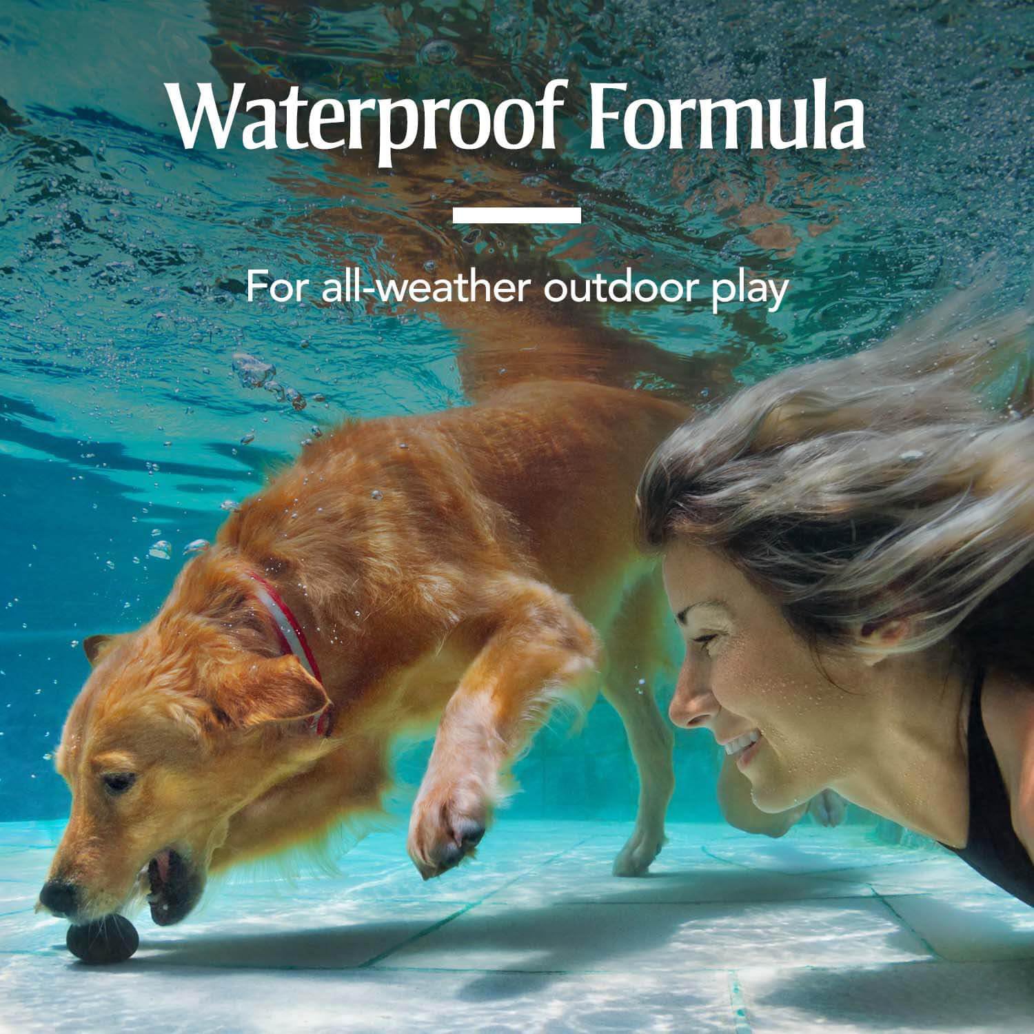 PetArmor bottle and box highlight waterproof formula for daily life.