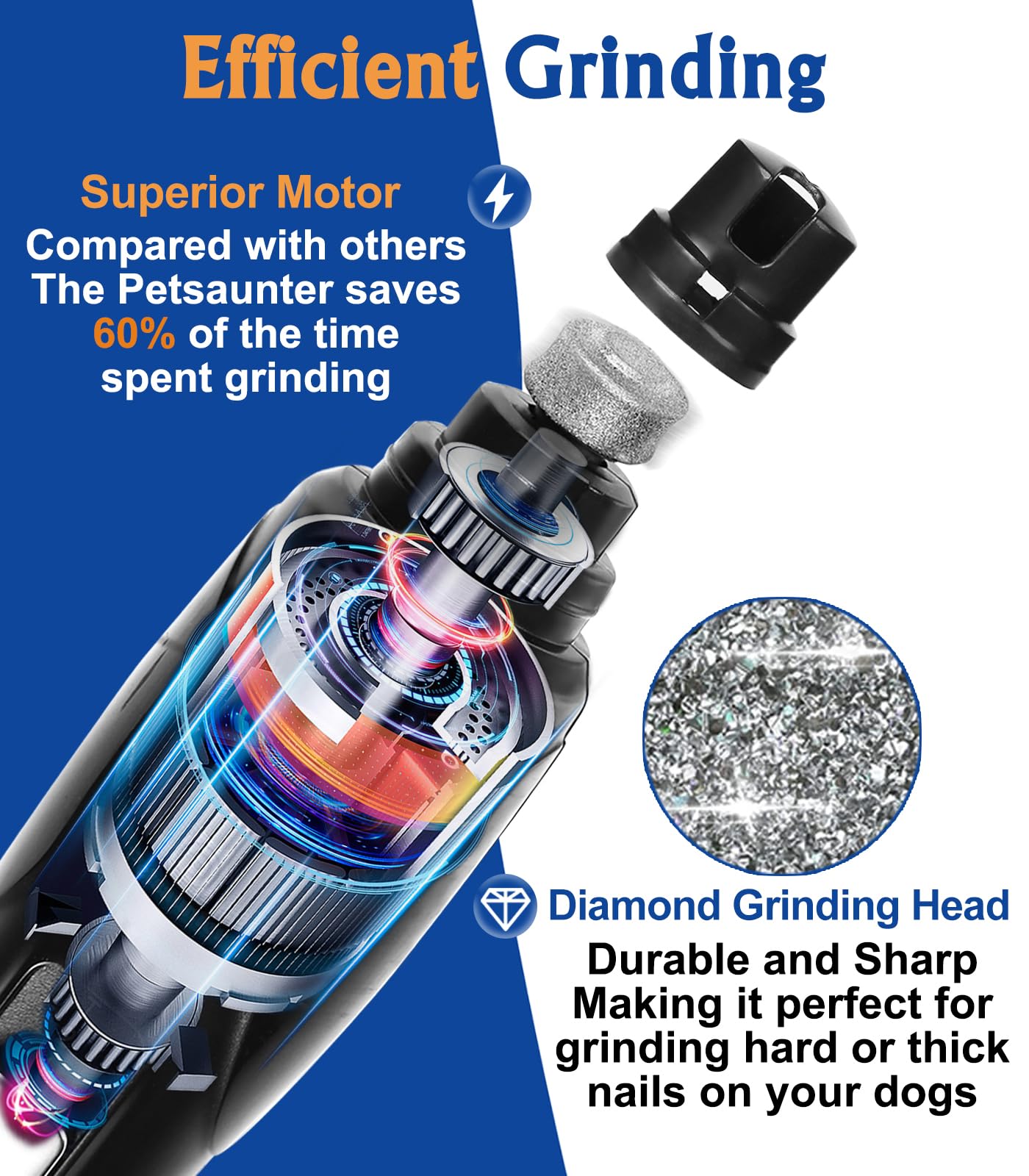 Touch-switch design for smooth, controlled grinding