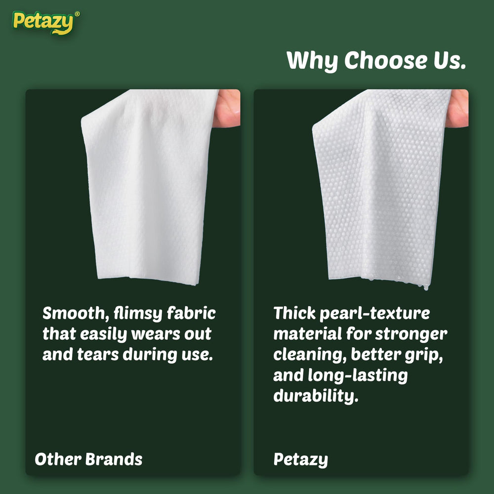 Petazy chamomile scent wipes deodorize subtly while soothing sensitive skin
