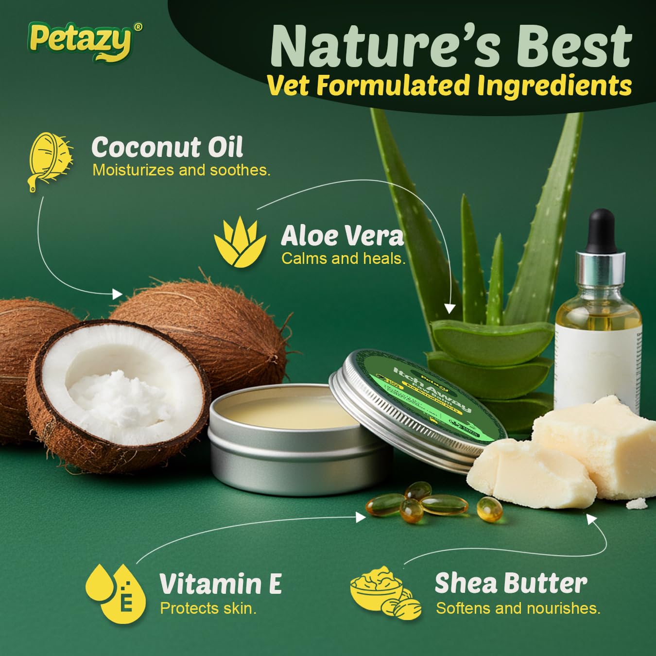 Dog paw being treated with Petazy balm during outdoor walk