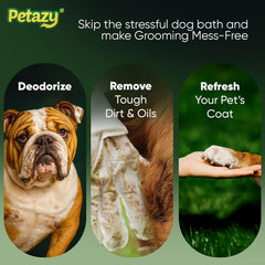 Petazy Glove Wipes for Butt: mess-free cleaning and odor management.