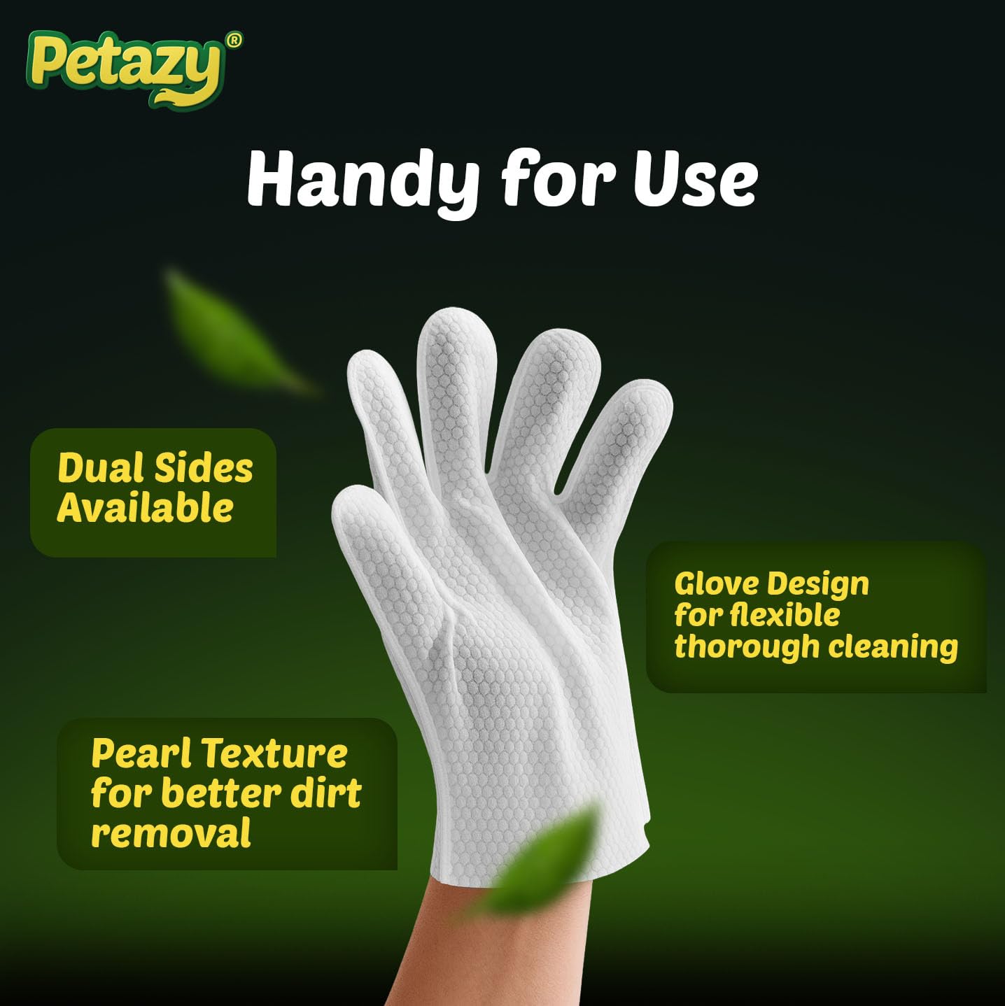 Petazy Glove Wipes Aloe Coconut Formula: soothing care for coats.
