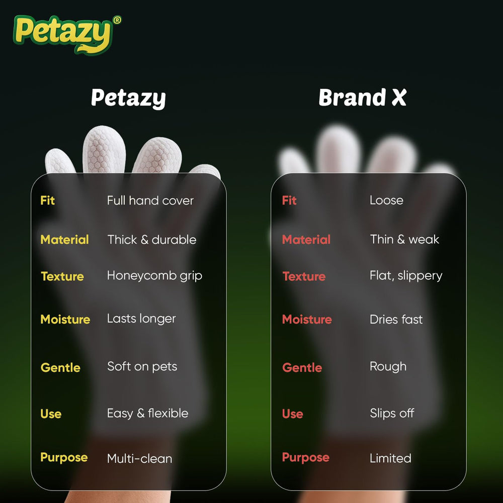 Petazy wipes highlight aloe vera and coconut oil formula.
