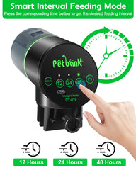 Petbank CY-019 tank mount clip demonstrates secure placement on tank rim
