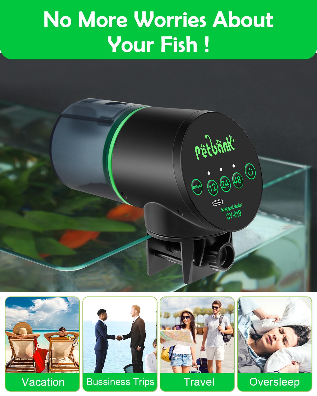Petbank CY-019 USB charger cable enables rechargeable operation