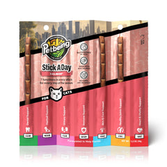 PETBEING Stick a Day Cats packaging showing European-made quality.