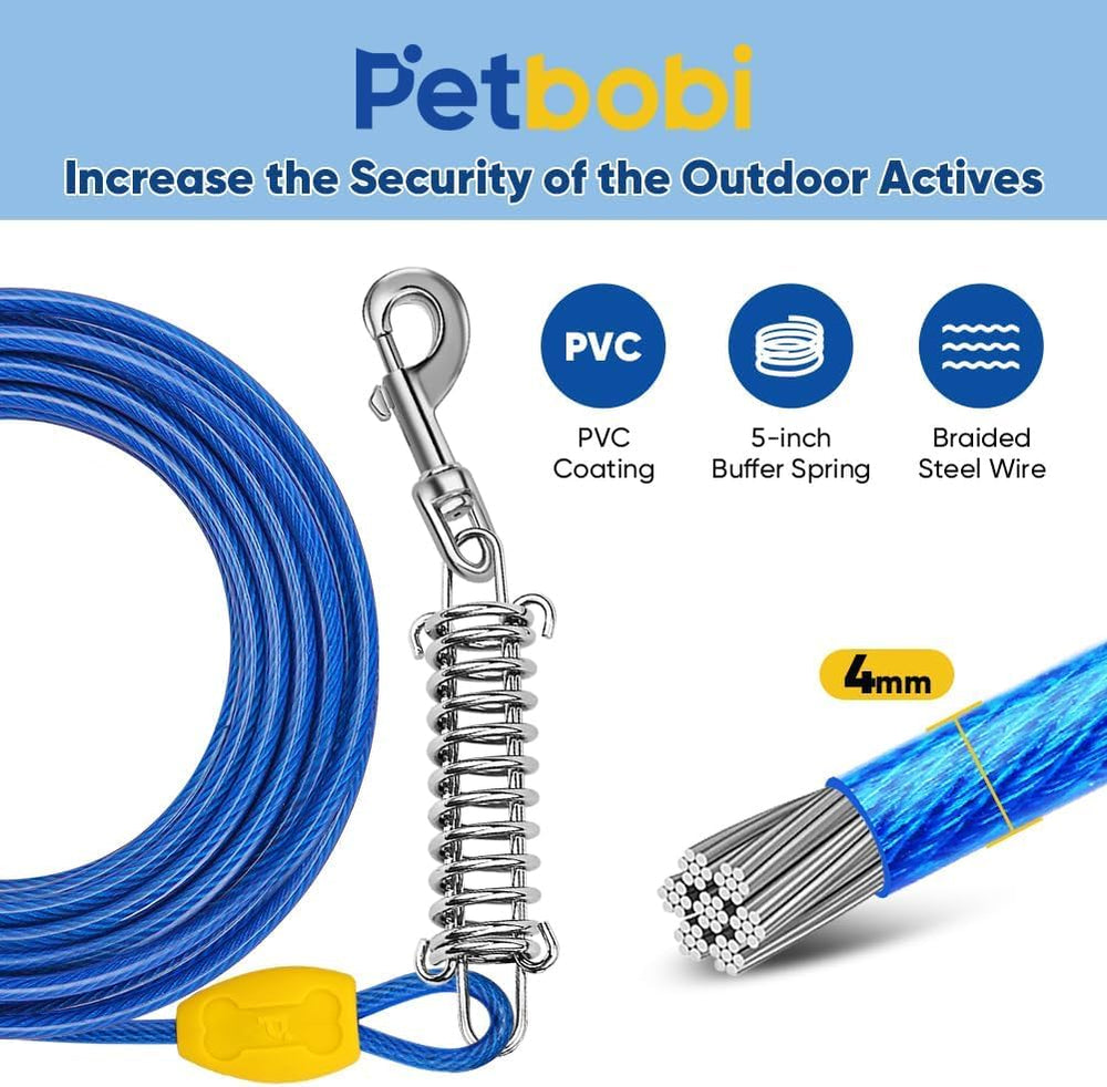 Petbobi 16-inch ground stake provides sturdy anchoring for outdoor use