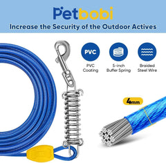 Petbobi 16-inch ground stake provides sturdy anchoring for outdoor use