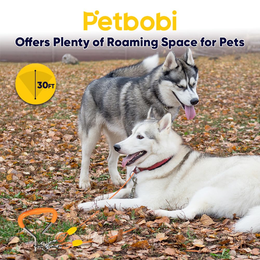 Petbobi 360 degree rotating clips prevent tangles during play